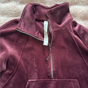 Lululemon Athletica Maroon Half-Zip Pullover